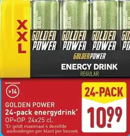 ALDI Golden Power 24-pack energydrink aanbieding