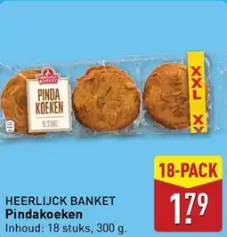 ALDI Heerlijck banket Pindakoeken aanbieding