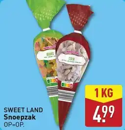 ALDI Sweet land snoepzak aanbieding