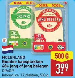 ALDI Molenland Goudse kaasplakken 48+ jong of jong belegen aanbieding