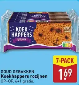ALDI Goud gebakken Koekhappers rozijnen aanbieding