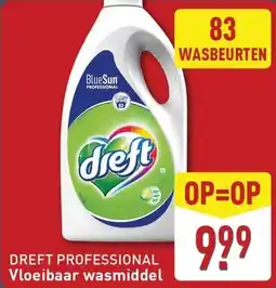 ALDI Dreft professional Vloeibaar wasmiddel aanbieding