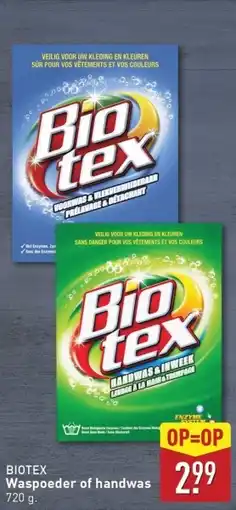 ALDI Biotex Waspoeder of handwas aanbieding