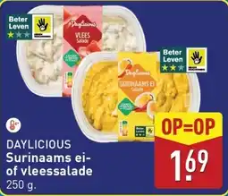 ALDI Daylicious surinaams ei of vleessalade aanbieding