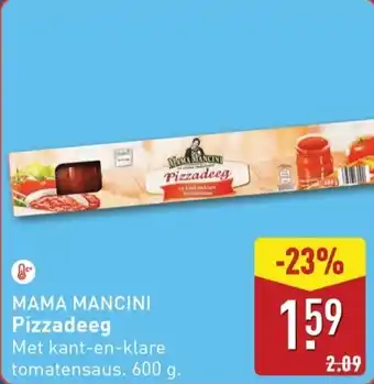 ALDI Mama mancini pizzadeeg aanbieding