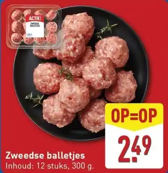 ALDI Zweedse balletjes aanbieding