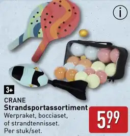 ALDI Crane Strandsportassortiment aanbieding