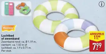 ALDI Luchtbed of zwemband aanbieding