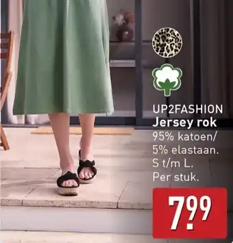 ALDI UP2FASHION Jersey rok aanbieding