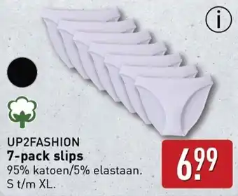 ALDI UP2FASHION 7 pack slips aanbieding