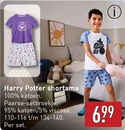 ALDI Harry Potter shortama aanbieding