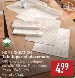 ALDI Home Creation Tafelloper of placemats aanbieding