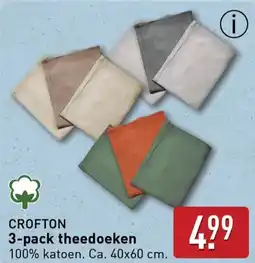 ALDI Crofton 3 pack theedoeken aanbieding