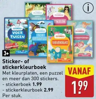 ALDI Sticker of stickerkleurboek aanbieding