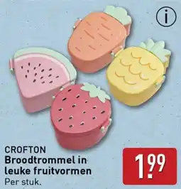 ALDI Crofton Broodtrommel in leuke fruitvormen aanbieding