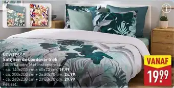ALDI Novitesse Satijnen dekbedovertrek aanbieding