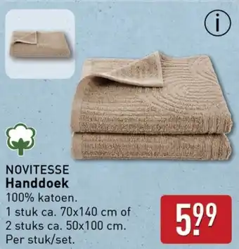 ALDI Novitesse handdoek aanbieding