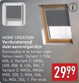 ALDI Home Creation Verduisterend dakraamrolgordijn aanbieding