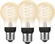 Coolblue Philips Hue Filamentlamp White Standaard E27 - 2023 - 3-pack aanbieding