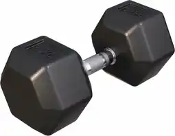 Bol.com Gorilla Sports Dumbell - 25 kg - Gietijzer (rubber coating) - Hexagon aanbieding