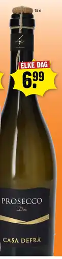Dirck 3 Prosecco Doc Casa Defrà aanbieding