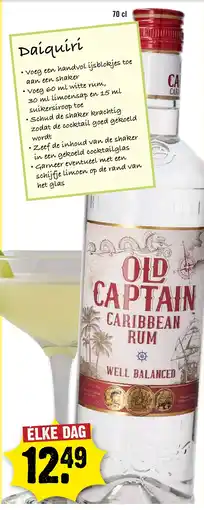 Dirck 3 OLD CAPTAIN CARIBBEAN RUM aanbieding