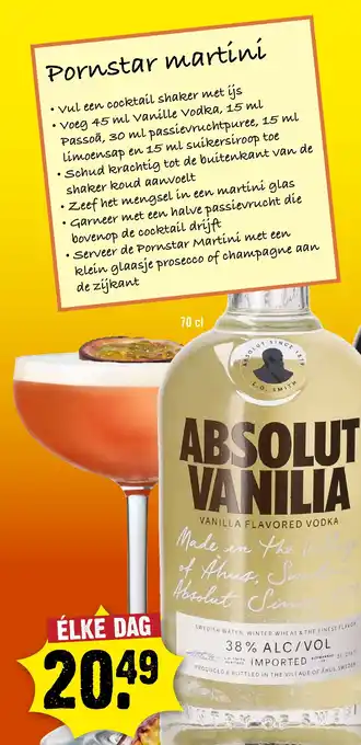 Dirck 3 Absolut vanilia aanbieding