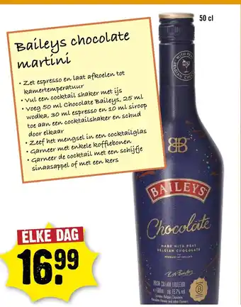 Dirck 3 BAILEYS Chocolate aanbieding