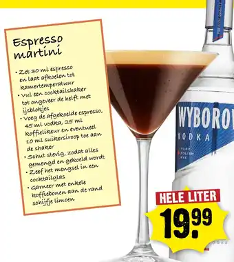 Dirck 3 WYBOROWA VODKA aanbieding