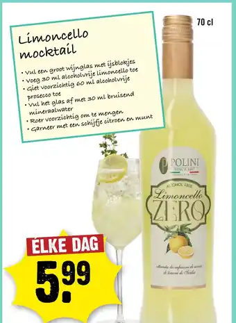 Dirck 3 Polini Limoncello Zero aanbieding