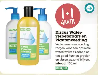 Discus Discus Water- verbeteraars en Plantenvoeding aanbieding