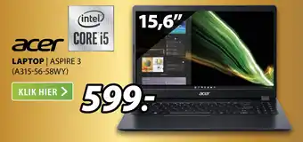 Expert ACER LAPTOP | ASPIRE 3 (A315-56-58WY) aanbieding