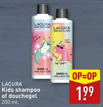 ALDI Lacura kids shampoo of douchegel aanbieding