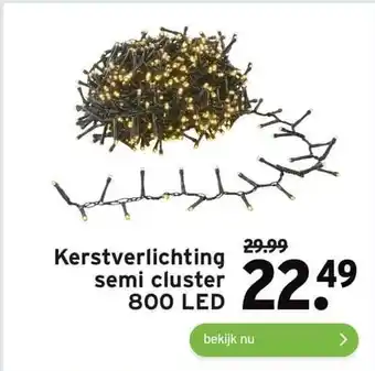 GAMMA Kerstverlichting semi cluster 800 LED aanbieding