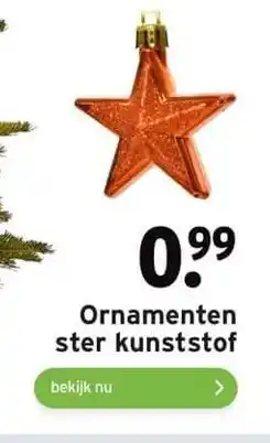 GAMMA Ornamenten ster kunststof aanbieding