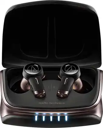 Bol.com Audio-Technica ATH-TWX9 hoofdtelefoon/headset Hoofdtelefoons Draadloos In-ear Muziek Bluetooth Bruin aanbieding