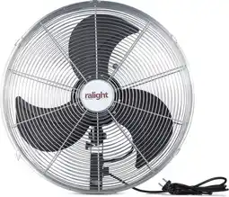 Bol.com Ralight - Wandventilator 50cm - Chroom aanbieding