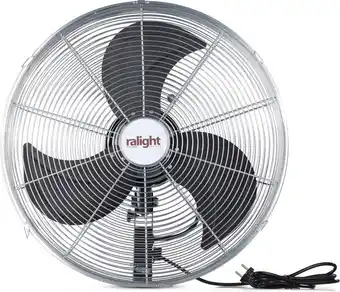 Bol.com Ralight - Wandventilator 50cm - Chroom aanbieding
