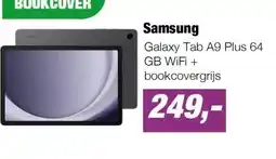 EP Galaxy Tab A9 Plus 64 GB WiFi + bookcovergrijs aanbieding