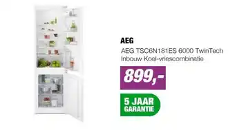 EP AEG TSC6N181ES 6000 TwinTech Inbouw Koel-vriescombinatie aanbieding
