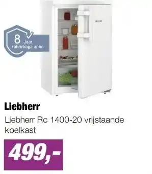 EP Liebherr Rc 1400-20 vrijstaande koelkast aanbieding