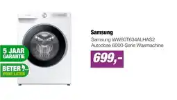 EP Samsung WW80T634ALHAS2 Autodose 6000-Serie Wasmachine aanbieding