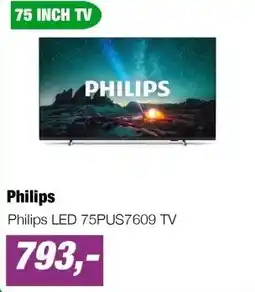 EP Philips LED 75PUS7609 TV aanbieding