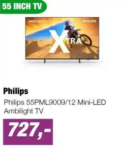 EP Philips 55PML9009/12 Mini-LED Ambilight TV aanbieding