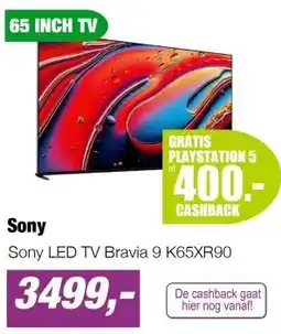 EP Sony LED TV Bravia 9 K65XR90 aanbieding