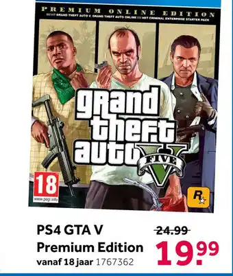 Intertoys PS4 GTA V Premium Edition aanbieding