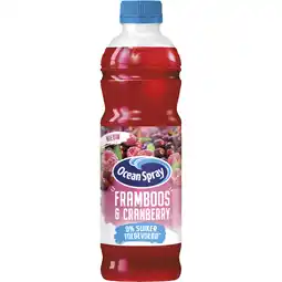 Albert Heijn Ocean Spray Framboos & cranberry aanbieding