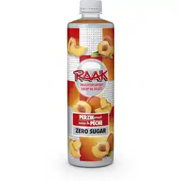 Albert Heijn Raak Vruchtensiroop perzik zero sugar aanbieding
