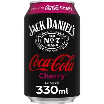 Albert Heijn Jack Daniels Whiskey & coca cola cherry aanbieding