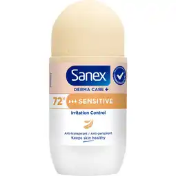 Albert Heijn Sanex Derma care+ sensitive deodorant roller aanbieding